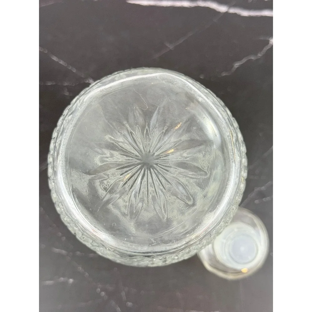 VTG 1970s Princess House Pressed Royal Crown Decanter with Stopper 10